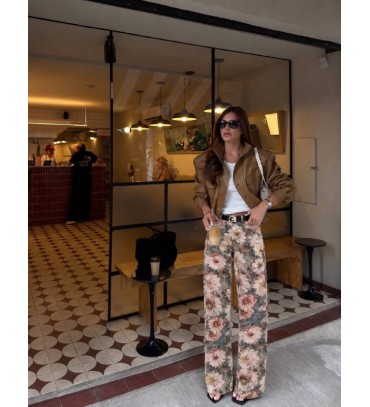 Patterned TROUSERS - 255752