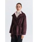 Tin COAT-OVERCOAT Suede fabric - 255765