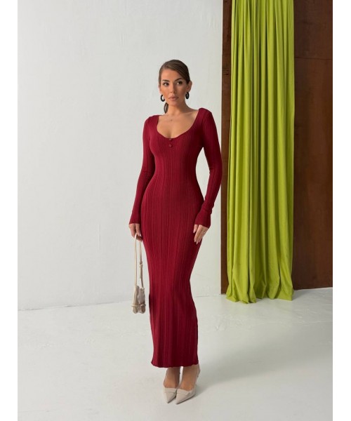 Burgundy DRESS 