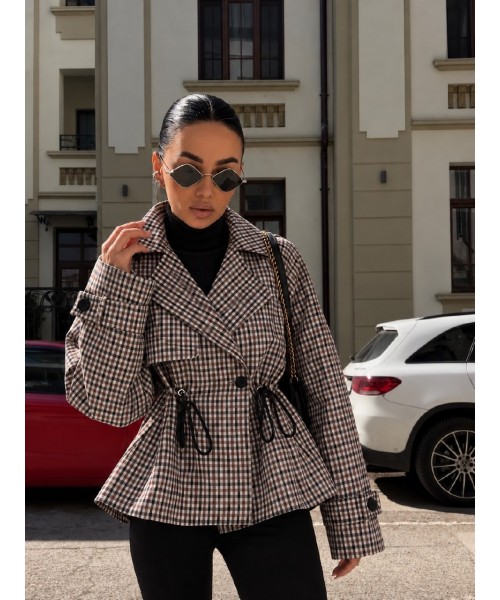 Plaid COAT-OVERCOAT - 255816