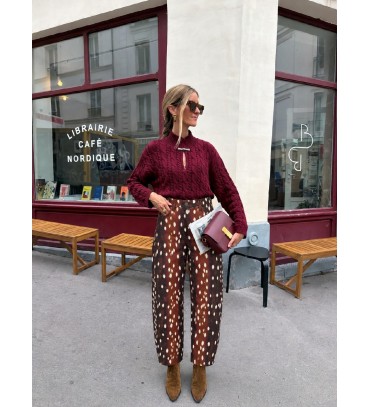 Patterned TROUSERS - 255817