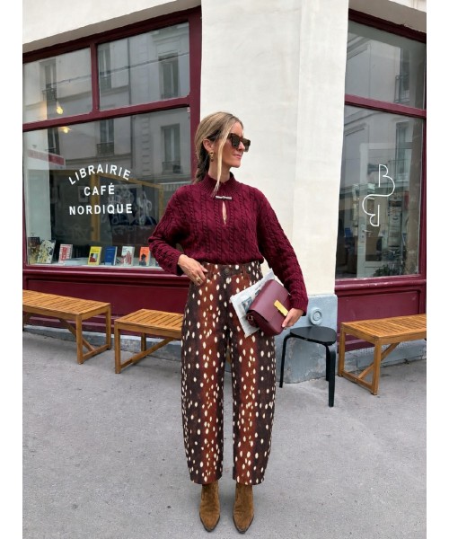 Patterned TROUSERS - 255817