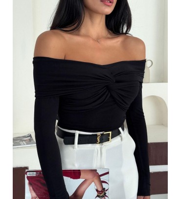 BLACK BLOUSE - 255827