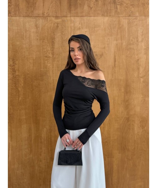 BLACK BLOUSE - 255835