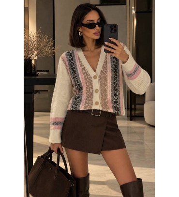 Patterned CARDIGAN KNITWEAR - 255853
