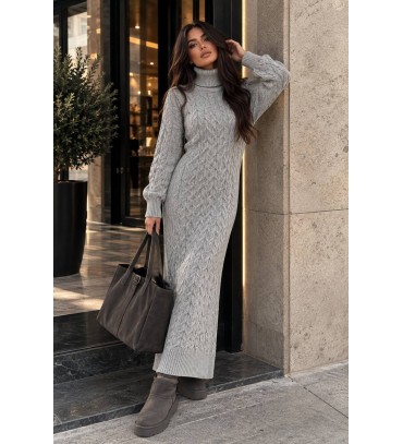 GRAY DRESS KNITWEAR - 255858
