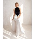 Black and white EVENING DRESS - 255864