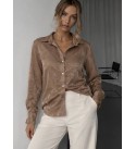 VİZON BLUZ SATEN KUMAŞ - 255891