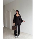 BLACK SET KNITWEAR - 256251